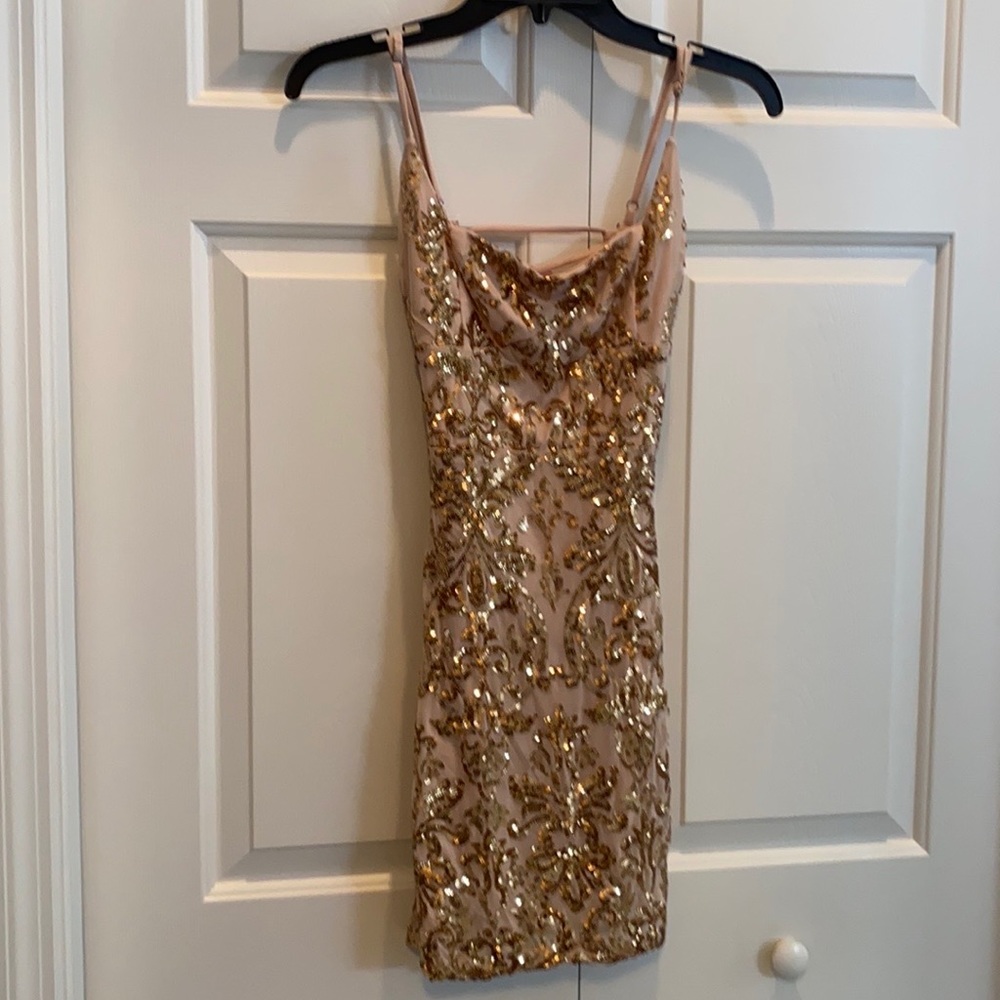 Windsor Homecoming Dress Gold